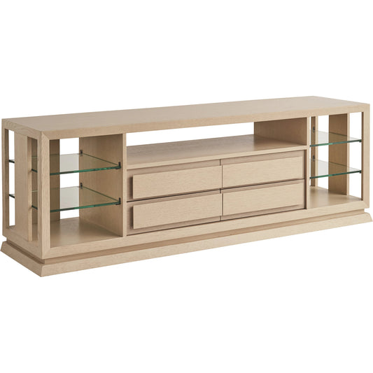 Carson Media Console by Tommy Bahama Home in sand drift. Made from unique in a modern style.