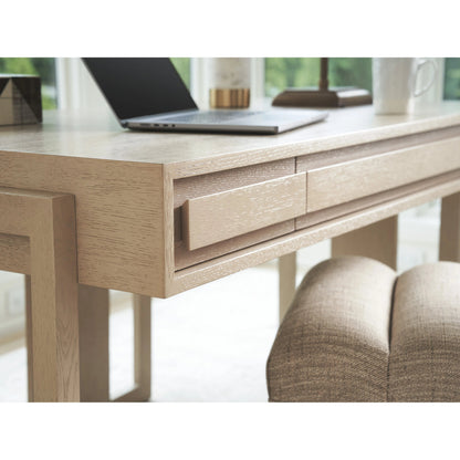 Everson Writing Desk by Tommy Bahama Home in sand drift. Made from unique in a transitional style.