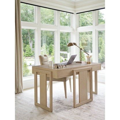 Everson Writing Desk by Tommy Bahama Home in sand drift. Made from unique in a transitional style.
