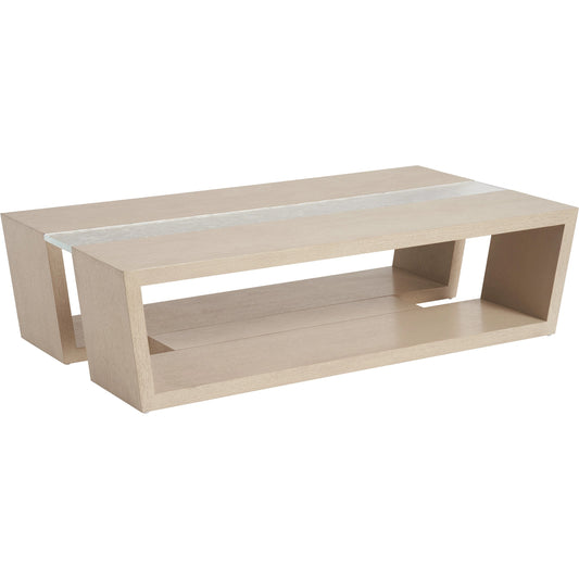 Fischer Rectangular Cocktail Table by Tommy Bahama Home in sand drift. Made from unique in a transitional style.