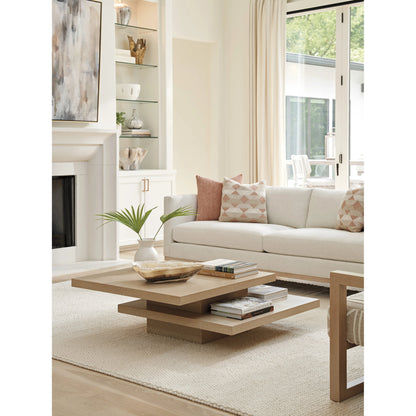 Prescott Tiered Cocktail Table by Tommy Bahama Home in sand drift. Made from unique in a modern style.