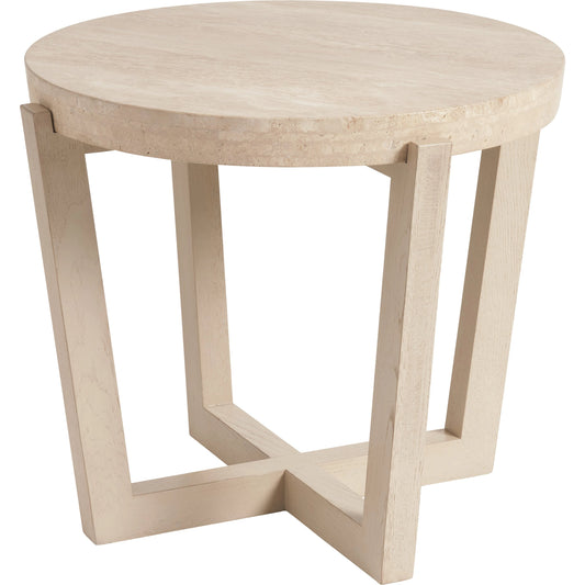 001 SI-2136904 | Primary Silo | Shasta Round Lamp Table by Tommy Bahama Home in sand drift. Made from unique in a modern style.
