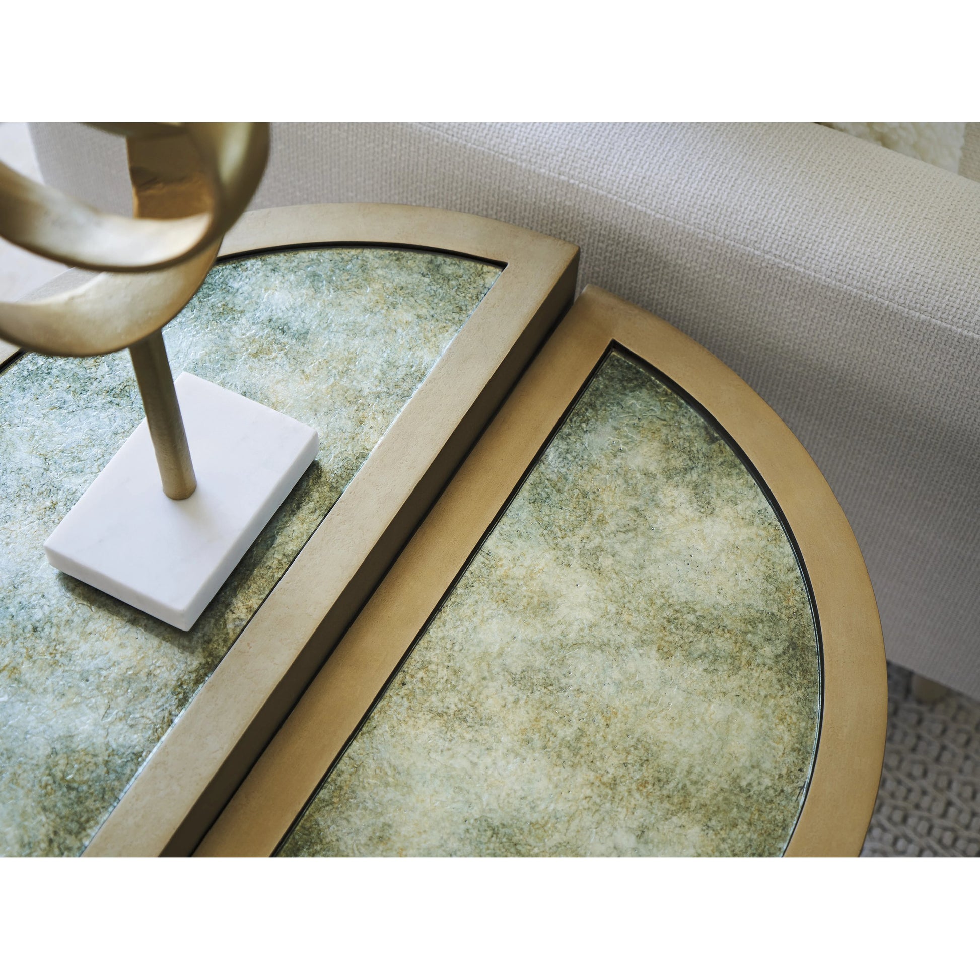 Brooke Bunching Accent Tables by Tommy Bahama Home in champagne. Made from unique in a modern style.