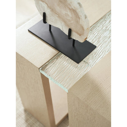 Fischer Rectangular Lamp Table by Tommy Bahama Home in sand drift. Made from unique in a transitional style.