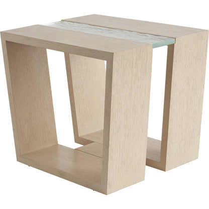 Fischer Rectangular Lamp Table by Tommy Bahama Home in sand drift. Made from unique in a transitional style.