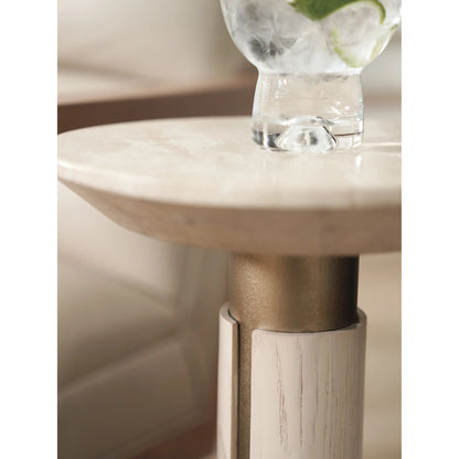 Carver Accent Table by Tommy Bahama Home in sand drift, champagne. Made from unique in a modern style.