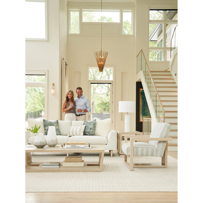 Fischer Rectangular Cocktail Table by Tommy Bahama Home in sand drift. Made from unique in a transitional style.