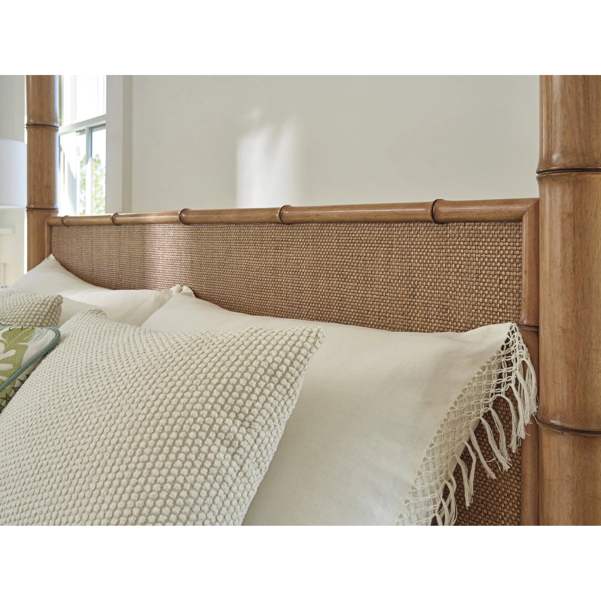 Islandia Canopy Bed by Tommy Bahama Home in sunwashed. Made from unique in a rustic style.