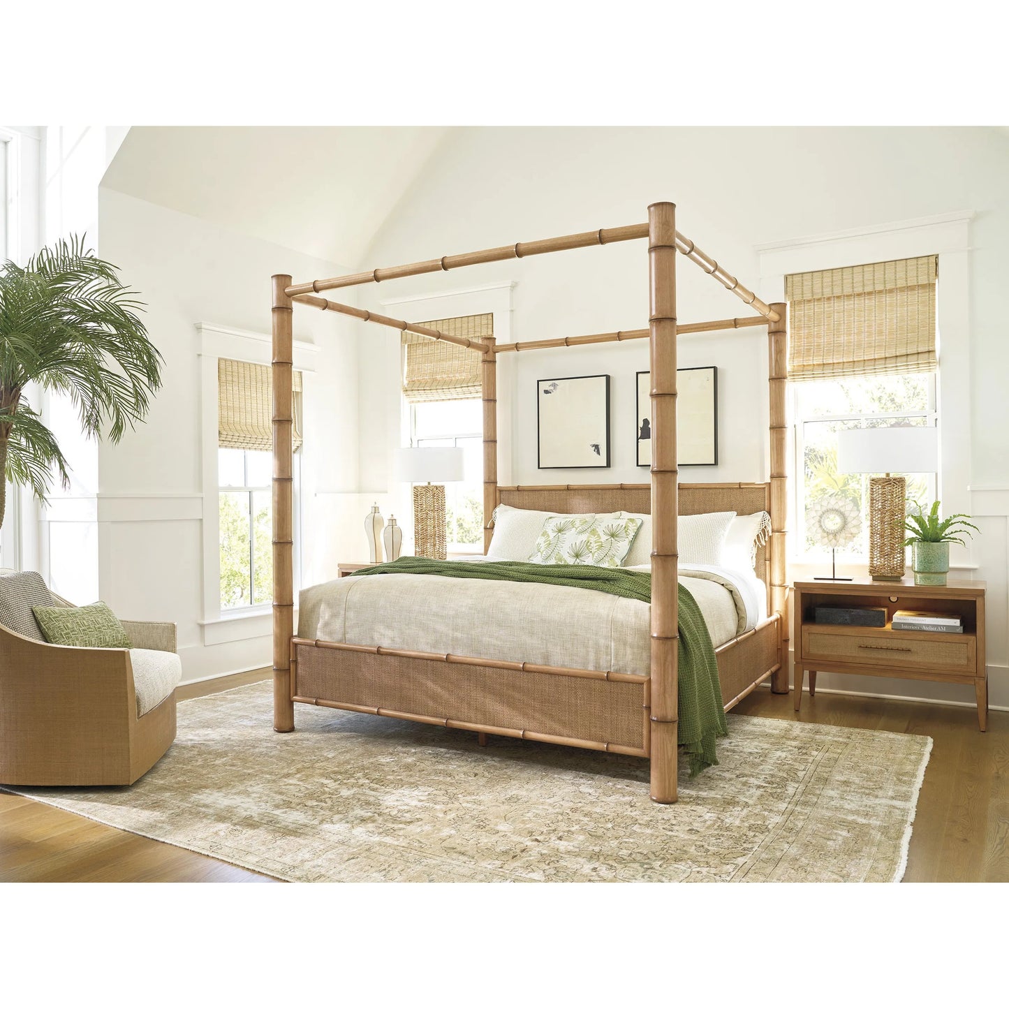 004 SI-2243952 | Lifestyle | Wynwood Open Nightstand by Tommy Bahama Home in sunwashed. Made from unique in a transitional style.