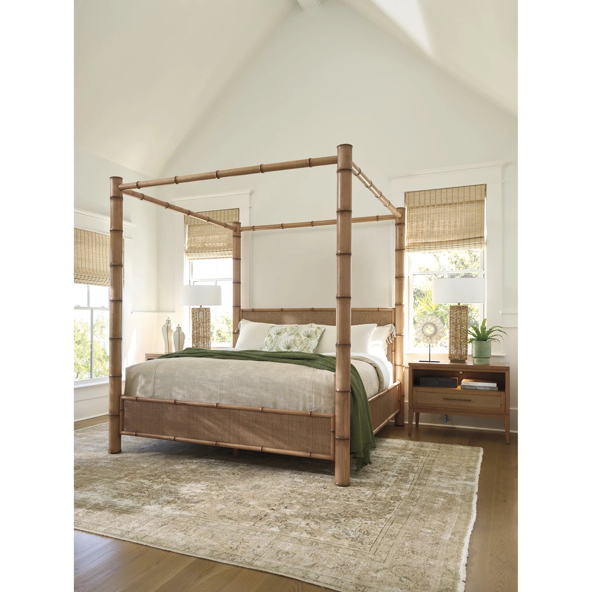 Islandia Canopy Bed by Tommy Bahama Home in sunwashed. Made from unique in a unique style.