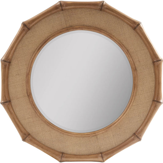 Cobia Round Mirror by Tommy Bahama Home in sunwashed. Made from unique in a unique style.