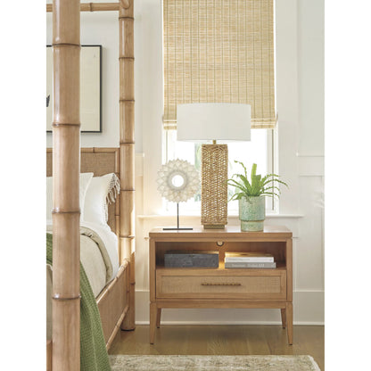 Wynwood Open Nightstand by Tommy Bahama Home in sunwashed. Made from unique in a transitional style.