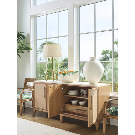 Biscayne Landing Buffet by Tommy Bahama Home in sunwashed. Made from unique in a transitional style.