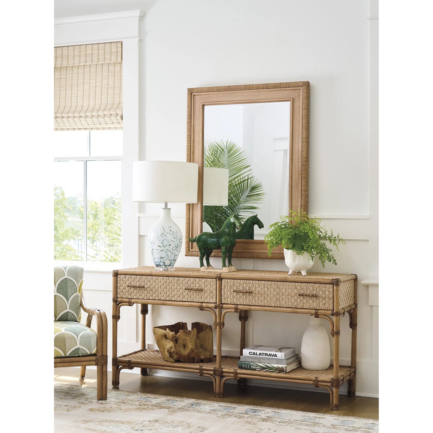 002 SI-2243947 | Additional Silo | Illusions Rectangular Mirror by Tommy Bahama Home in sunwashed. Made from unique in a unique style.