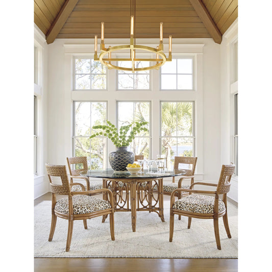 Emerald Bay 60" Dining Table by Tommy Bahama Home in sunwashed. Made from unique in a unique style.