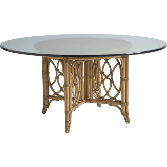 Emerald Bay 54" Dining Table by Tommy Bahama Home in sunwashed. Made from unique in a rustic style.