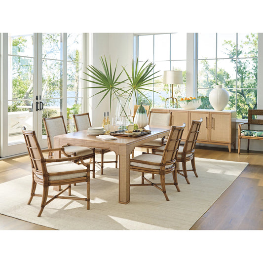 Sandy Lane Dining Table by Tommy Bahama Home in sunwashed. Made from unique in a unique style.