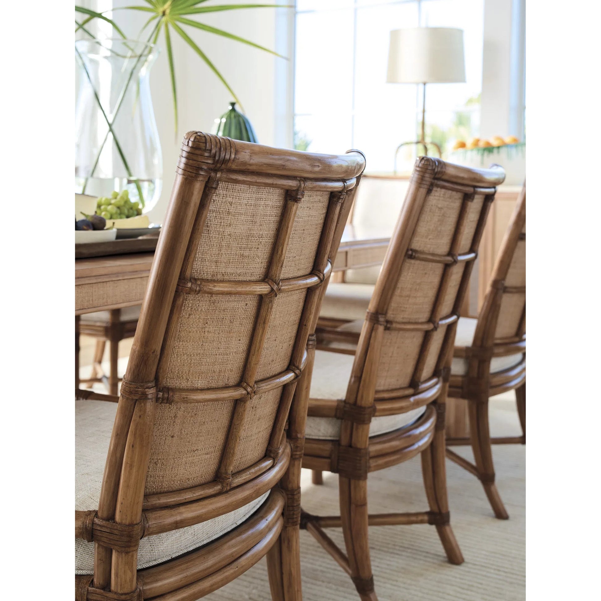 Oceanside Rattan Side Chair by Tommy Bahama Home in sunwashed. Made from unique in a unique style.