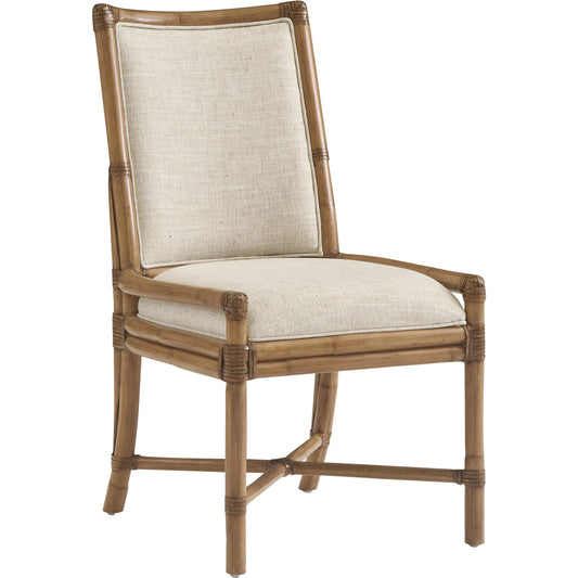 Oceanside Rattan Side Chair by Tommy Bahama Home in sunwashed. Made from unique in a unique style.