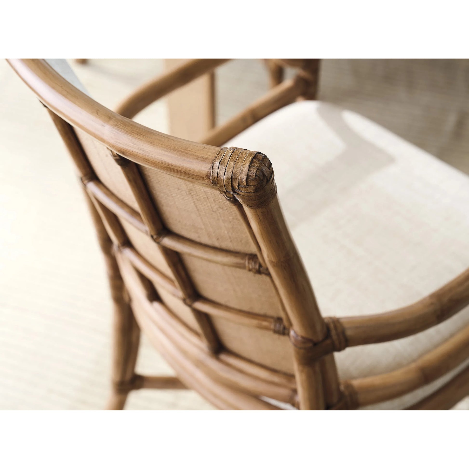 Oceanside Rattan Arm Chair by Tommy Bahama Home in sunwashed. Made from unique in a unique style.