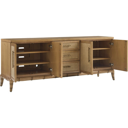 Commodore Media Console by Tommy Bahama Home in sunwashed. Made from unique in a unique style.