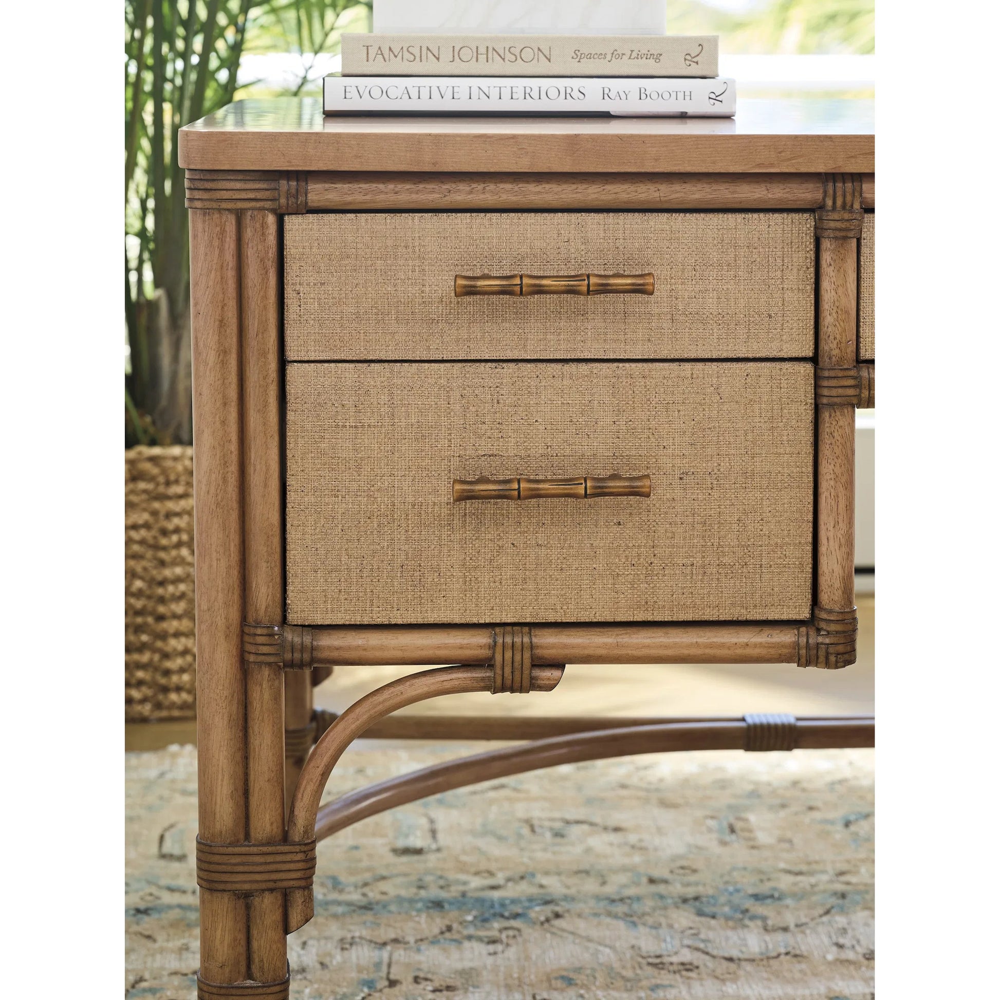 Sunny Isles Writing Desk by Tommy Bahama Home in sunwashed. Made from unique in a unique style.