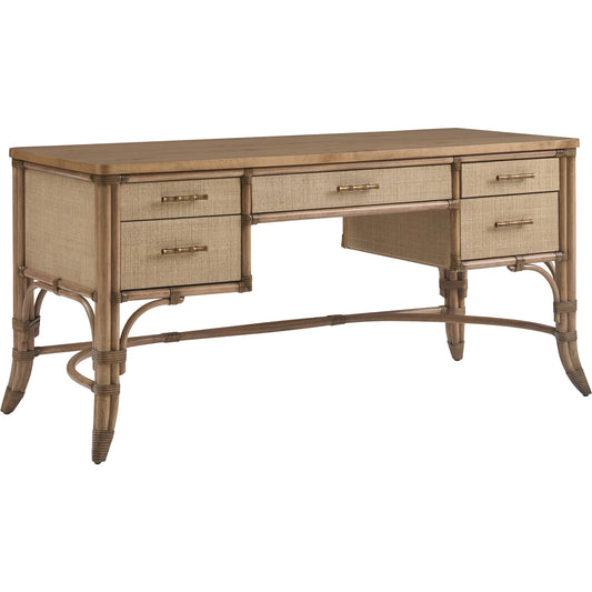 Sunny Isles Writing Desk by Tommy Bahama Home in sunwashed. Made from unique in a unique style.