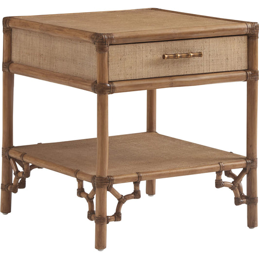 Bayfront Rectangular End Table by Tommy Bahama Home in sunwashed. Made from unique in a unique style.