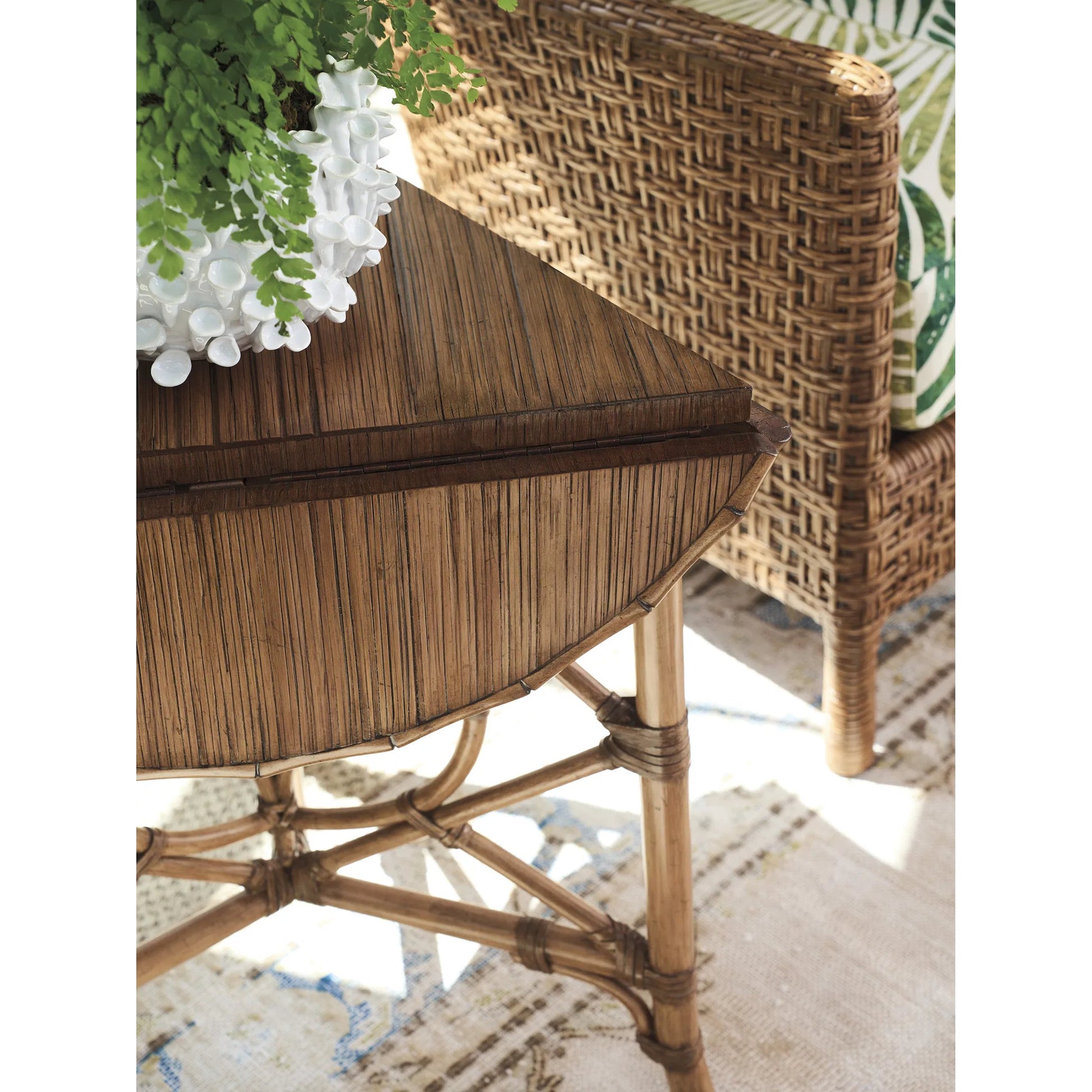 Palm Island Drop-Leaf Accent Table by Tommy Bahama Home in sunwashed. Made from unique in a unique style.