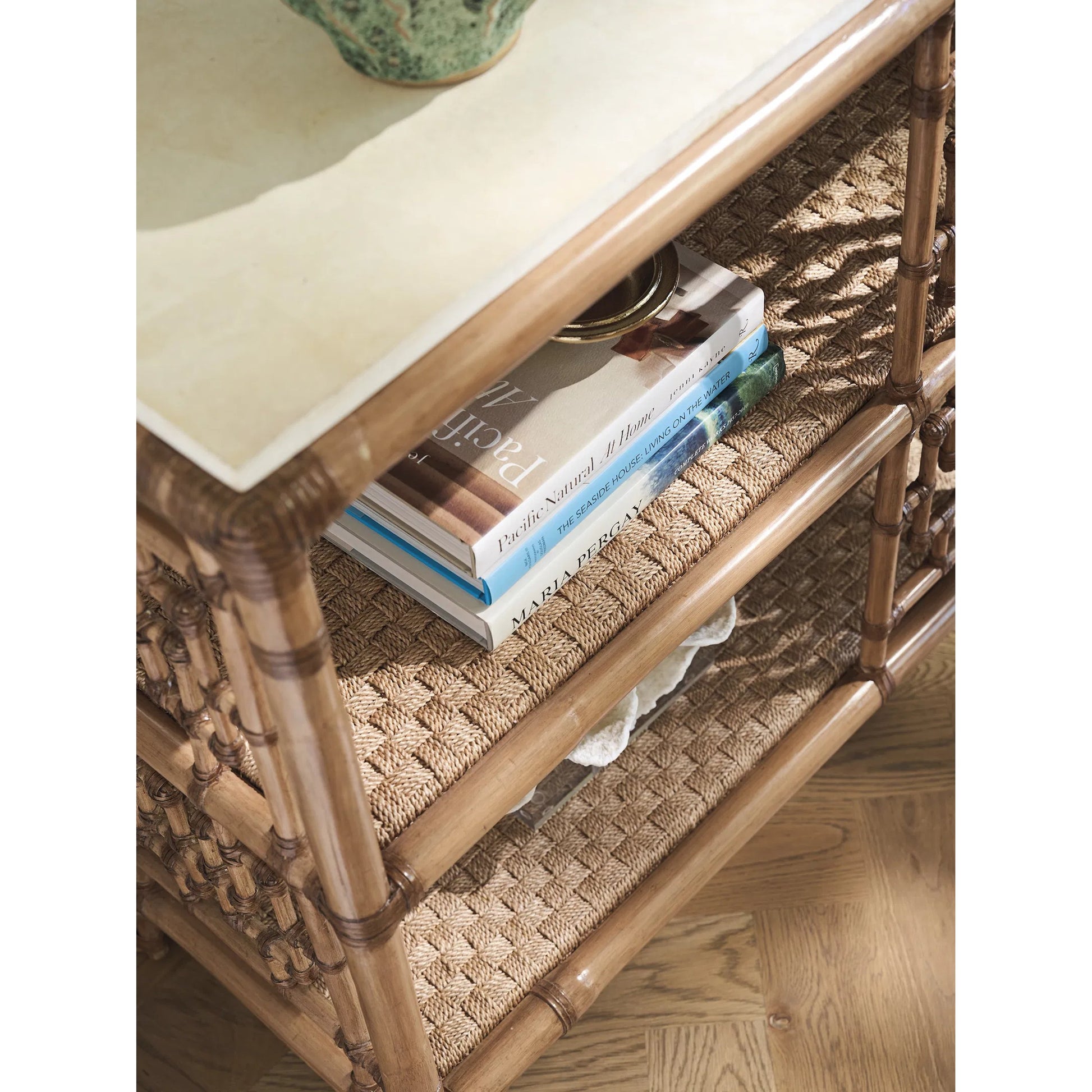 Sailfish Console Table by Tommy Bahama Home in sunwashed. Made from unique in a unique style.