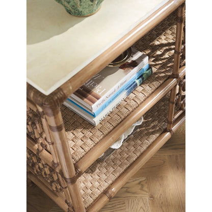 Sailfish Console Table by Tommy Bahama Home in sunwashed. Made from unique in a unique style.
