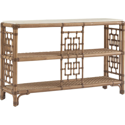 Sailfish Console Table by Tommy Bahama Home in sunwashed. Made from unique in a unique style.