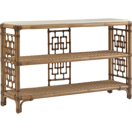 Sailfish Console Table by Tommy Bahama Home in sunwashed. Made from unique in a unique style.