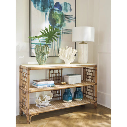 Sailfish Console Table by Tommy Bahama Home in sunwashed. Made from unique in a unique style.