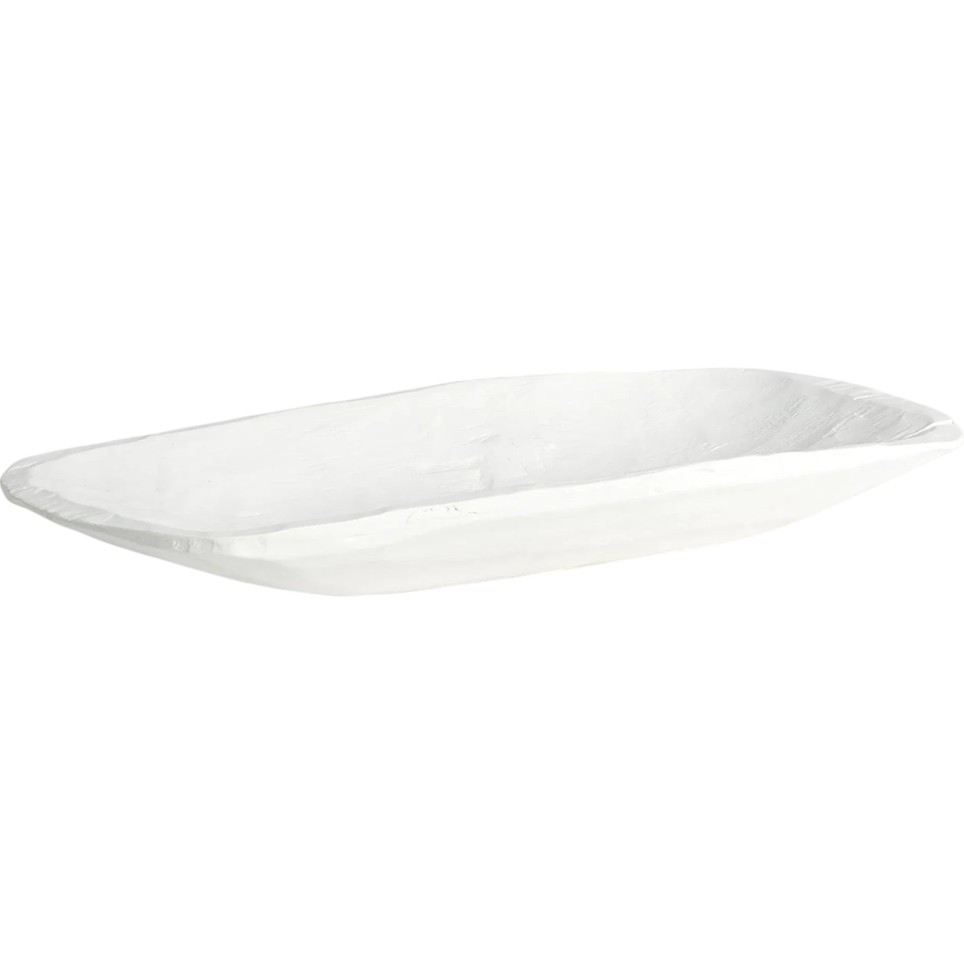 Faux Timber Rectangular Bowl by Global Views in matte white. Made from unique in a modern style.