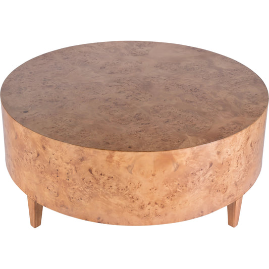 Billie Coffee Table by Butler Specialty Company. Made from mindi wood, mappa burl veneer, mdf, mixed wood in a unique style.