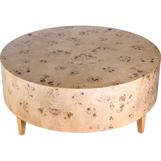Billie Coffee Table by Butler Specialty Company. Made from mindi wood, mappa burl veneer, mdf, mixed wood in a unique style.