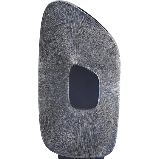 Offset Square Scratch Vase by Global Views. Made from ceramic in a unique style.