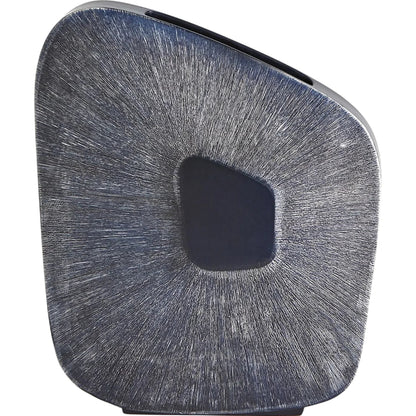 Offset Square Scratch Vase by Global Views. Made from ceramic in a modern style.