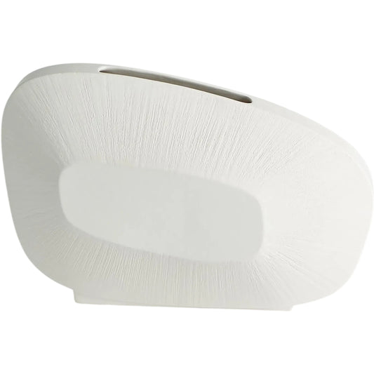 Offset Square Scratch Vase by Global Views. Made from ceramic in a unique style.