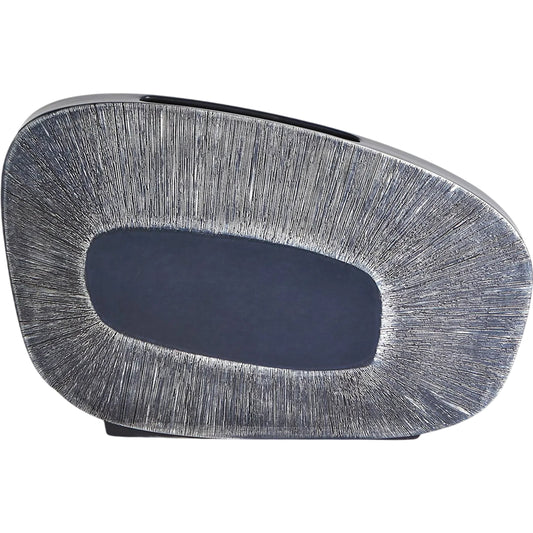 Offset Square Scratch Vase by Global Views. Made from ceramic in a unique style.