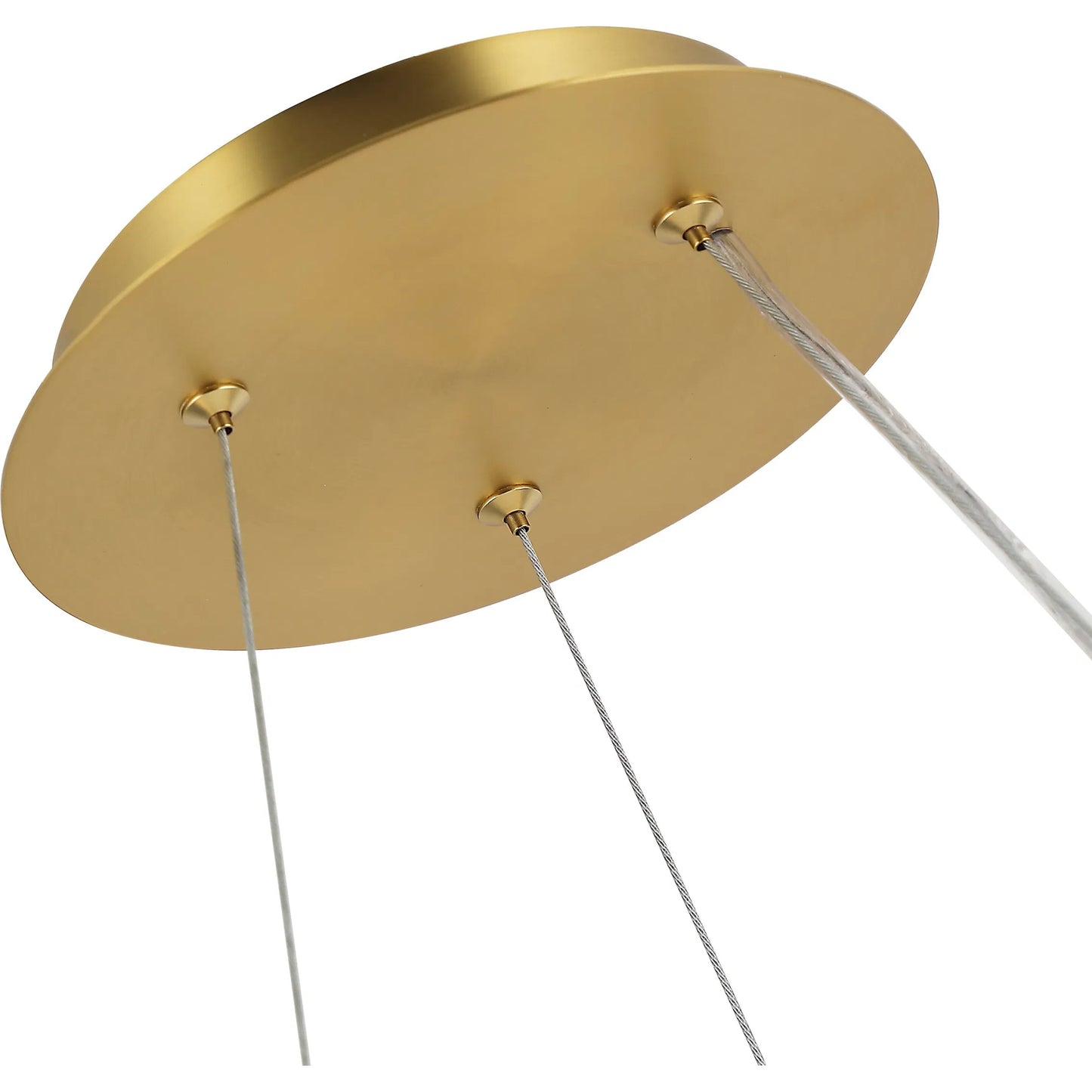 004 SI-2537024 | Closeup | Sherlock 6 Light Pendant by Varaluz in gold. Made from steel, acrylic in a unique style.