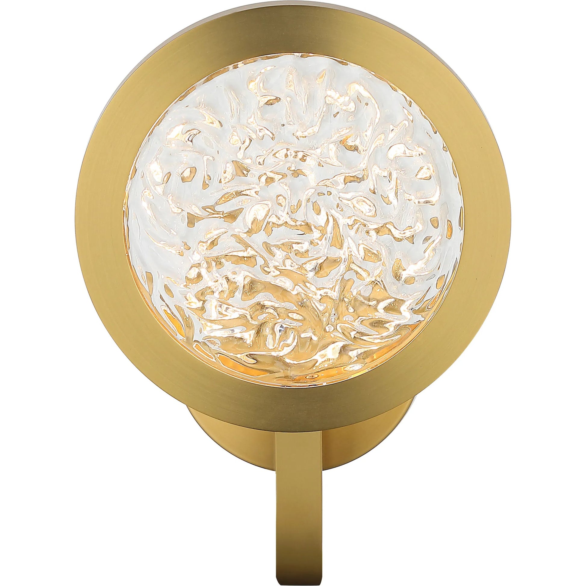 Sherlock 1 Light Wall Sconce by Varaluz in gold. Made from steel, acrylic in a unique style.