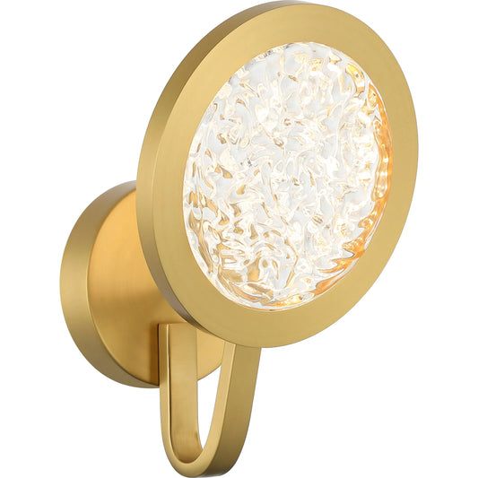 001 SI-2537023 | Primary Silo | Sherlock 1 Light Wall Sconce by Varaluz in gold. Made from steel, acrylic in a unique style.