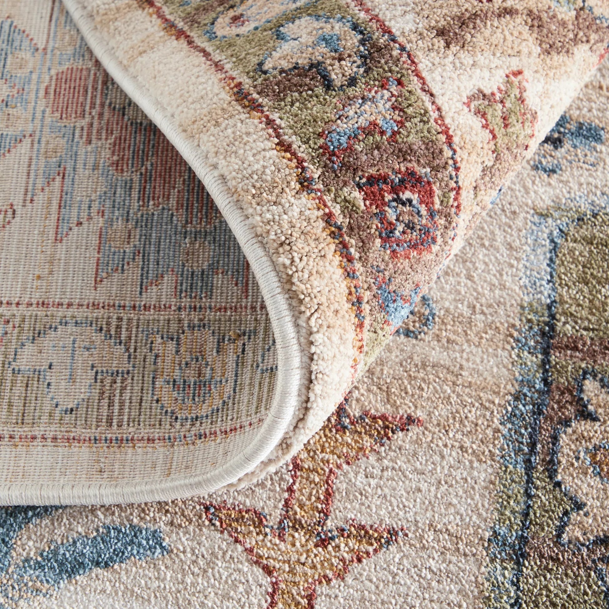 Pearson Traditional Oriental PRS39SUF Rug by Feizy in ivory, green, red. Made from polyester in a unique style.