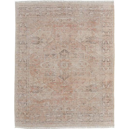Caldwell Rug - 8798977F by Feizy in orange, tan, ivory. Made from wool, viscose in a unique style.