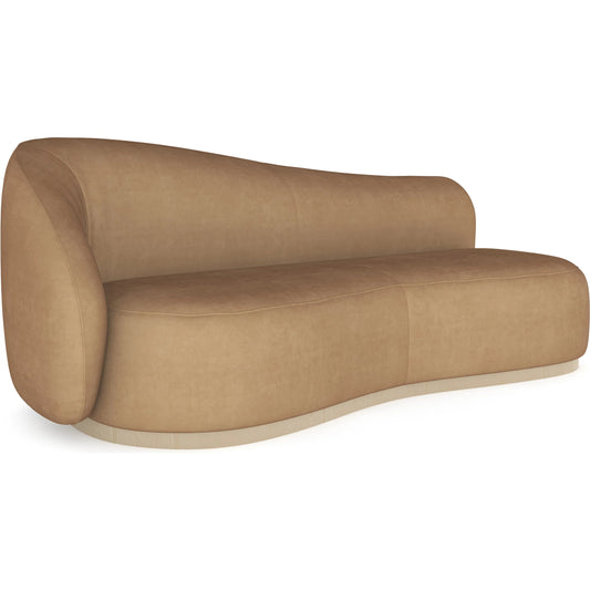 Kalahari Sofa by Caracole in camel and sparkling argent. Made from unique in a unique style.