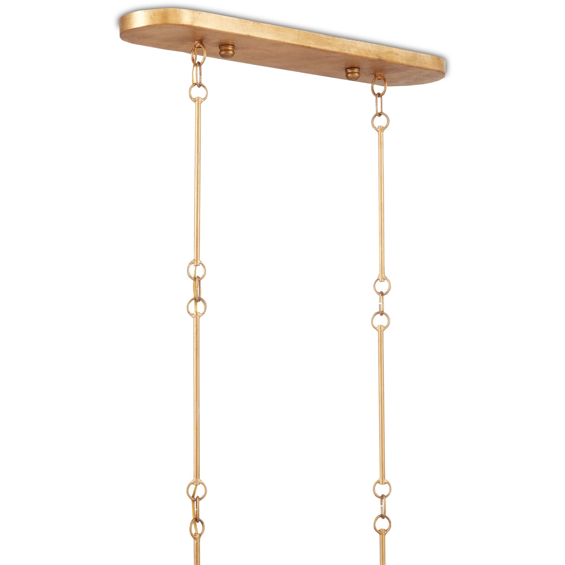 Grand Lotus Oval Chandelier by Currey and Company. Made from wrought iron in a modern style.