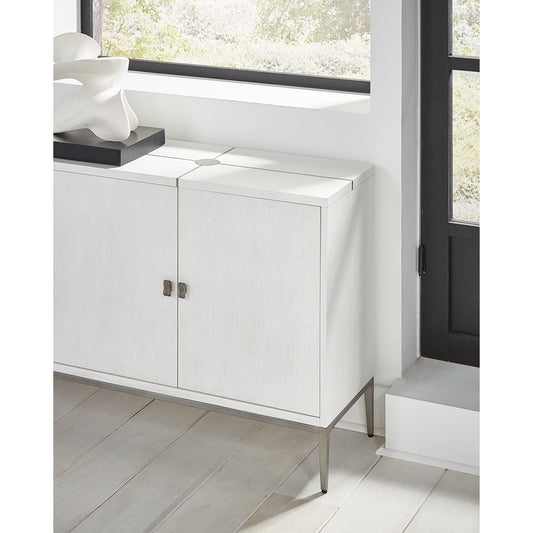 Barton Cabinet by Sarreid Ltd.. Made from oak veneer, metal in a modern style.