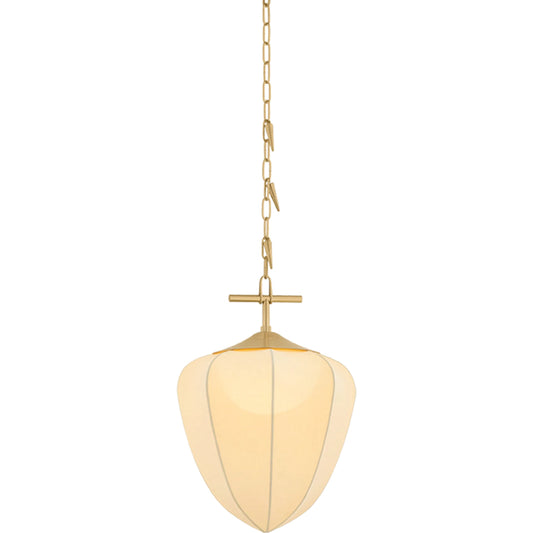 Hoshi Pendant by Corbett in vintage brass. Made from steel in a unique style.
